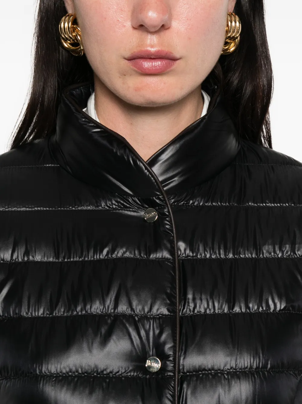 Herno quilted jacket Zwart