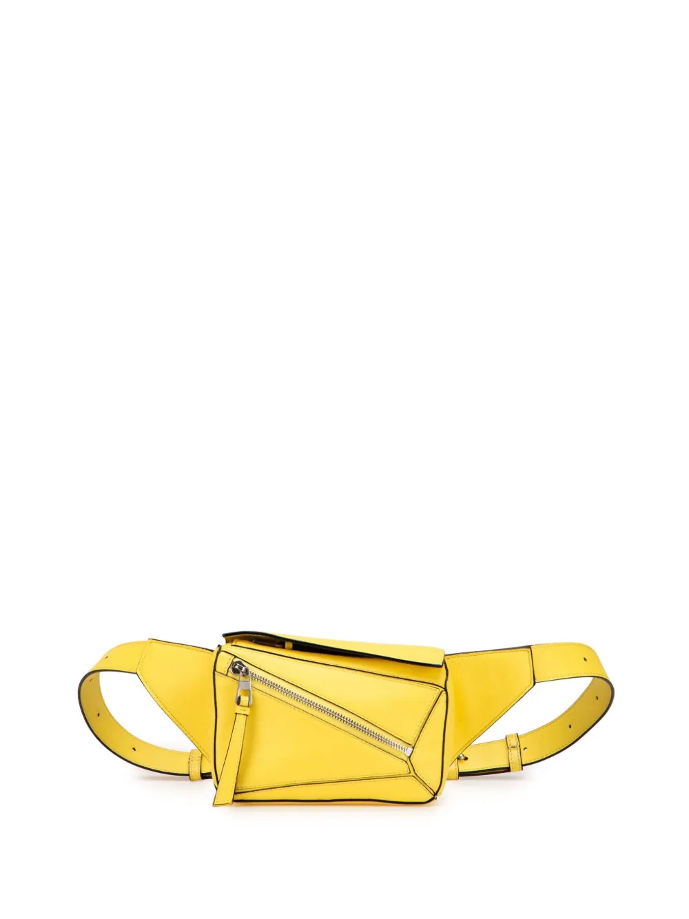 Loewe Pre-Owned 2022 Mini Calfskin Puzzle Bumbag belt bag - イエロー Loewe Pre-Owned 2022 Mini Calfskin Puzzle Bumbag belt bag - イエロー