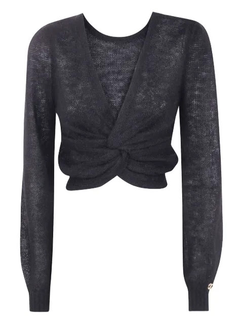 TWINSET jersey corto con frente retorcido