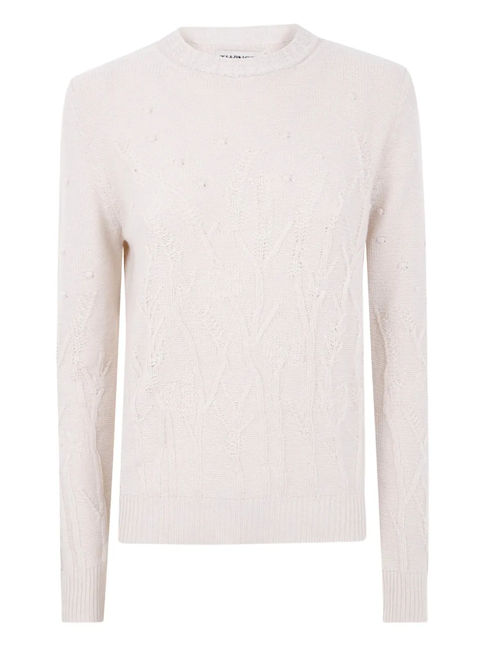 TWINSET Verfraaide trui Beige