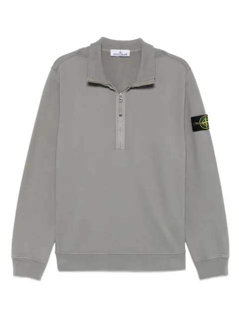 Stone Island brushed-finish fleece sweatshirt