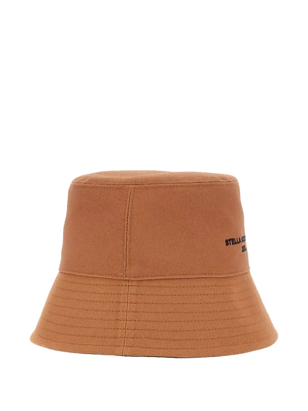 Stella Mccartney Logo Bucket Hat In Brown