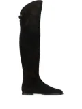 Maison Skorpios Stefania leather over-the-knee boots - Black