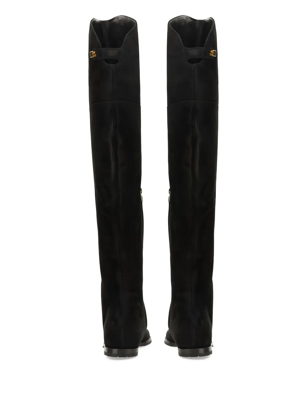 Maison Skorpios Stefania leather over-the-knee boots Black