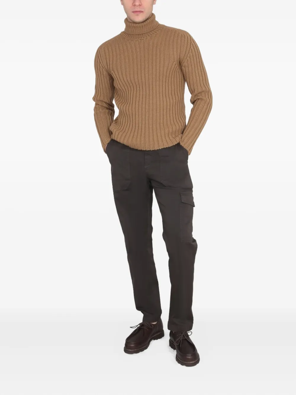 Ten C turtleneck ribbed sweater | Knitted Sweaters | Image 2