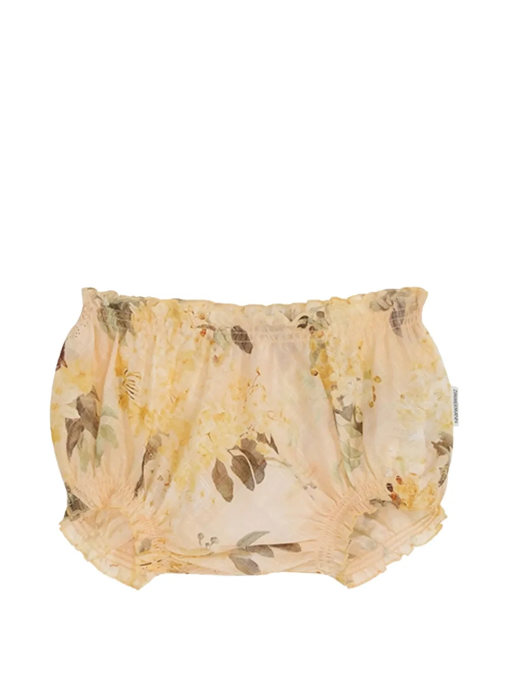 ZIMMERMANN Kids Cascadian floral-print bloomers - Giallo
