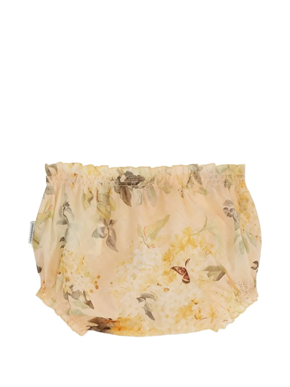 ZIMMERMANN Kids Cascadian floral-print bloomers - Geel