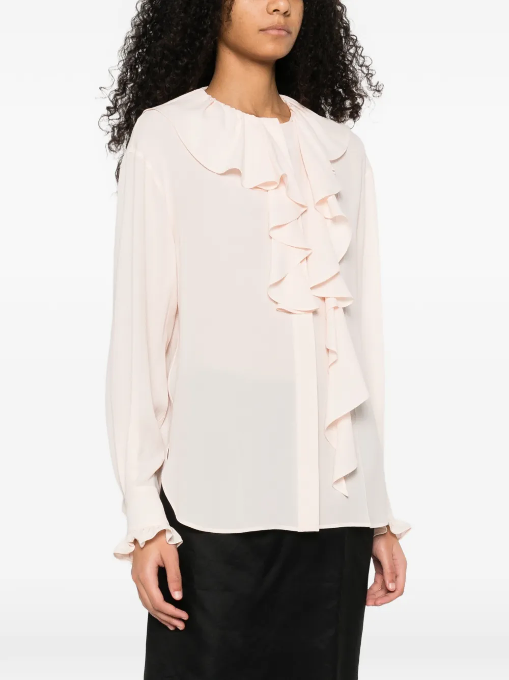 Alexander McQueen Blouse met ruches Roze