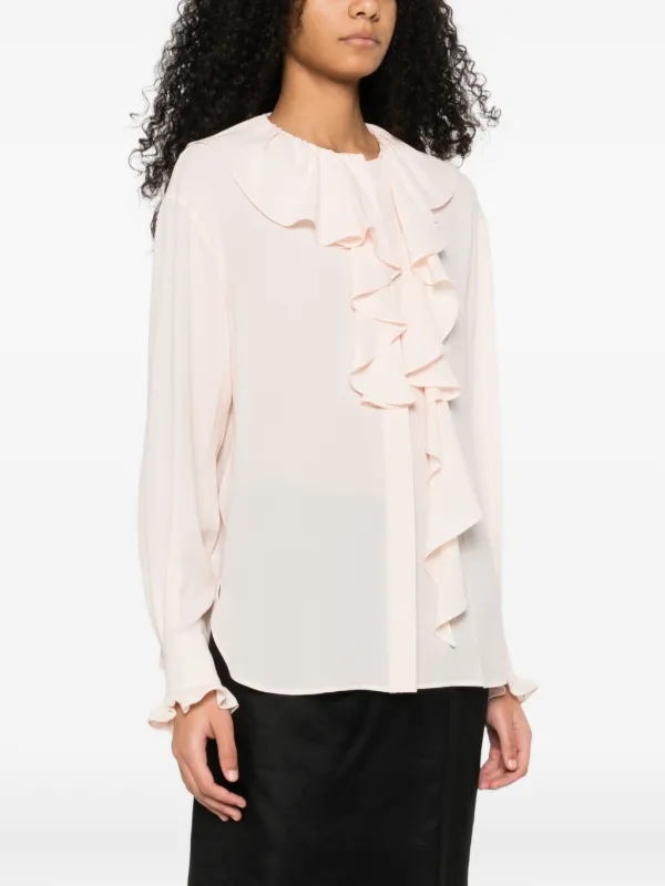 Alexander McQueen ラッフル シャツ | ピンク | FARFETCH JP