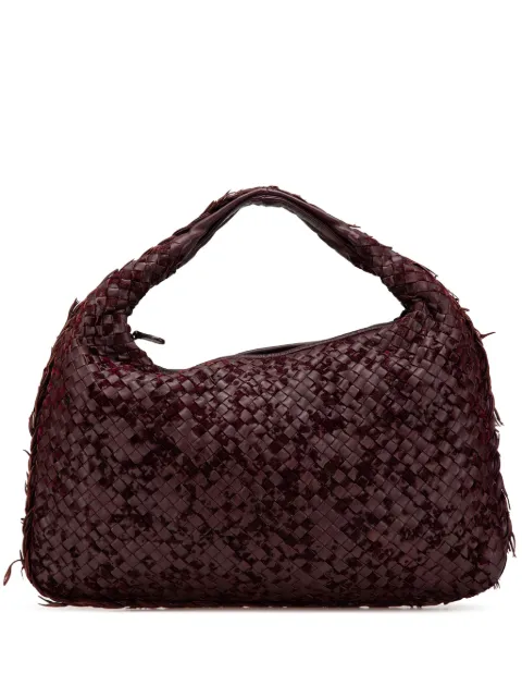 Bottega Veneta Pre-Owned 2012-2025 Medium Nappa Velours Intrecciato Fuzzy Veneta hobo bag