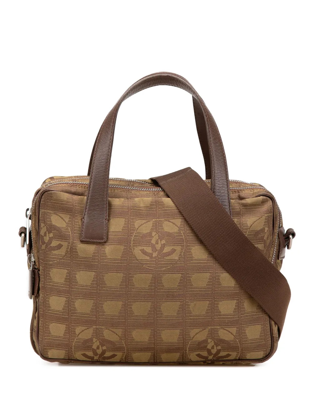Pre-owned Chanel 2002-2003 New Travel Line Nylon Satchel