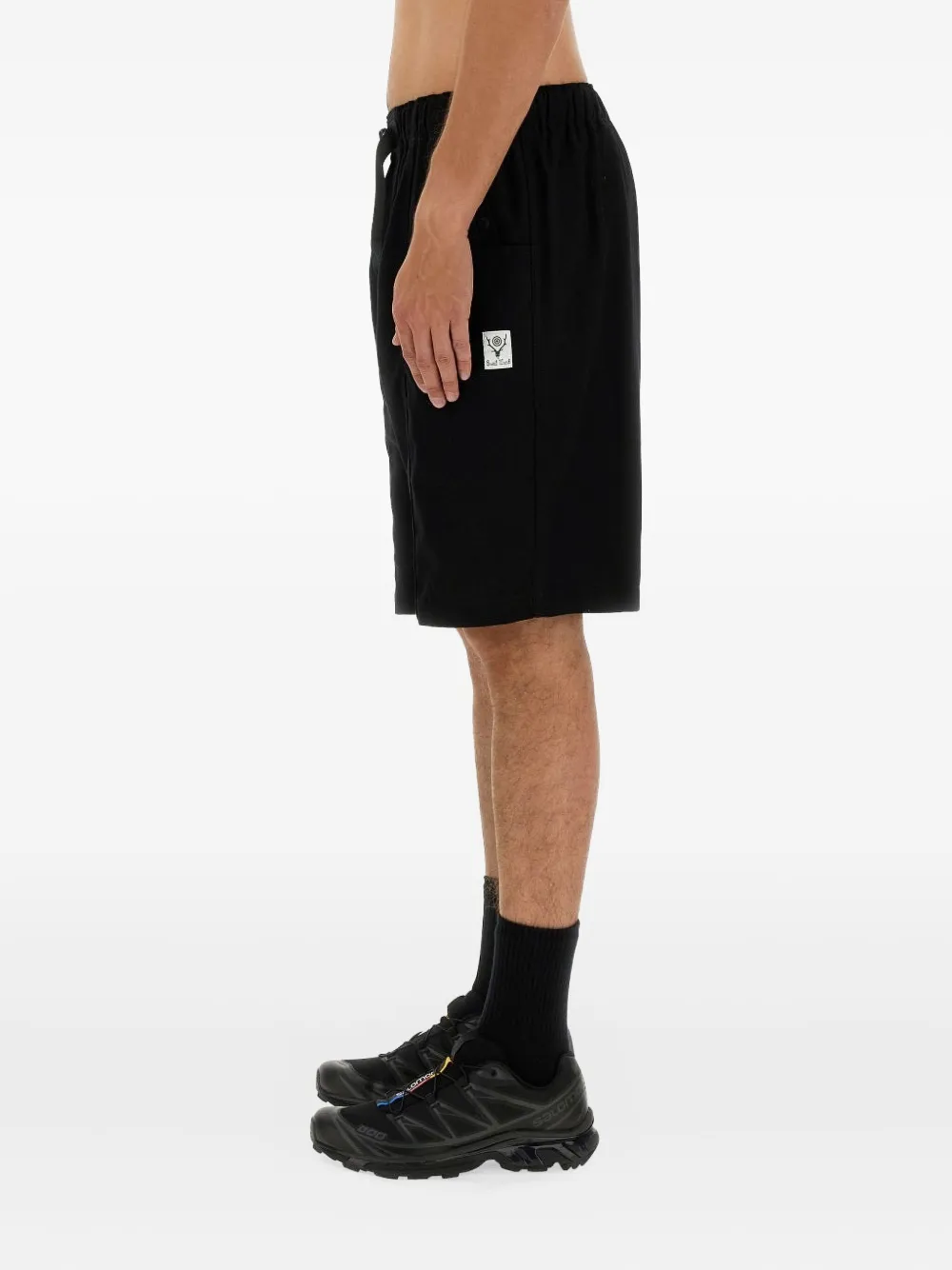 SOUTH2 WEST8 buckle-waist shorts - Zwart