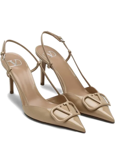 Valentino Garavani 80mm VLogo Signature slingback pumps