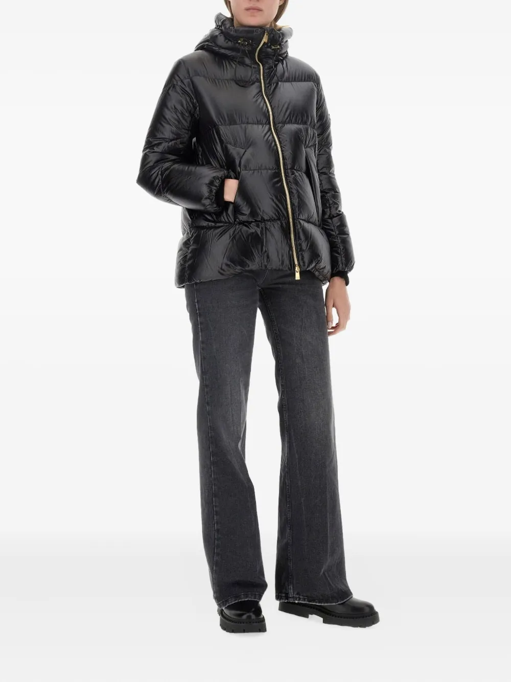 Tatras Hooded Zip Jacket In Black