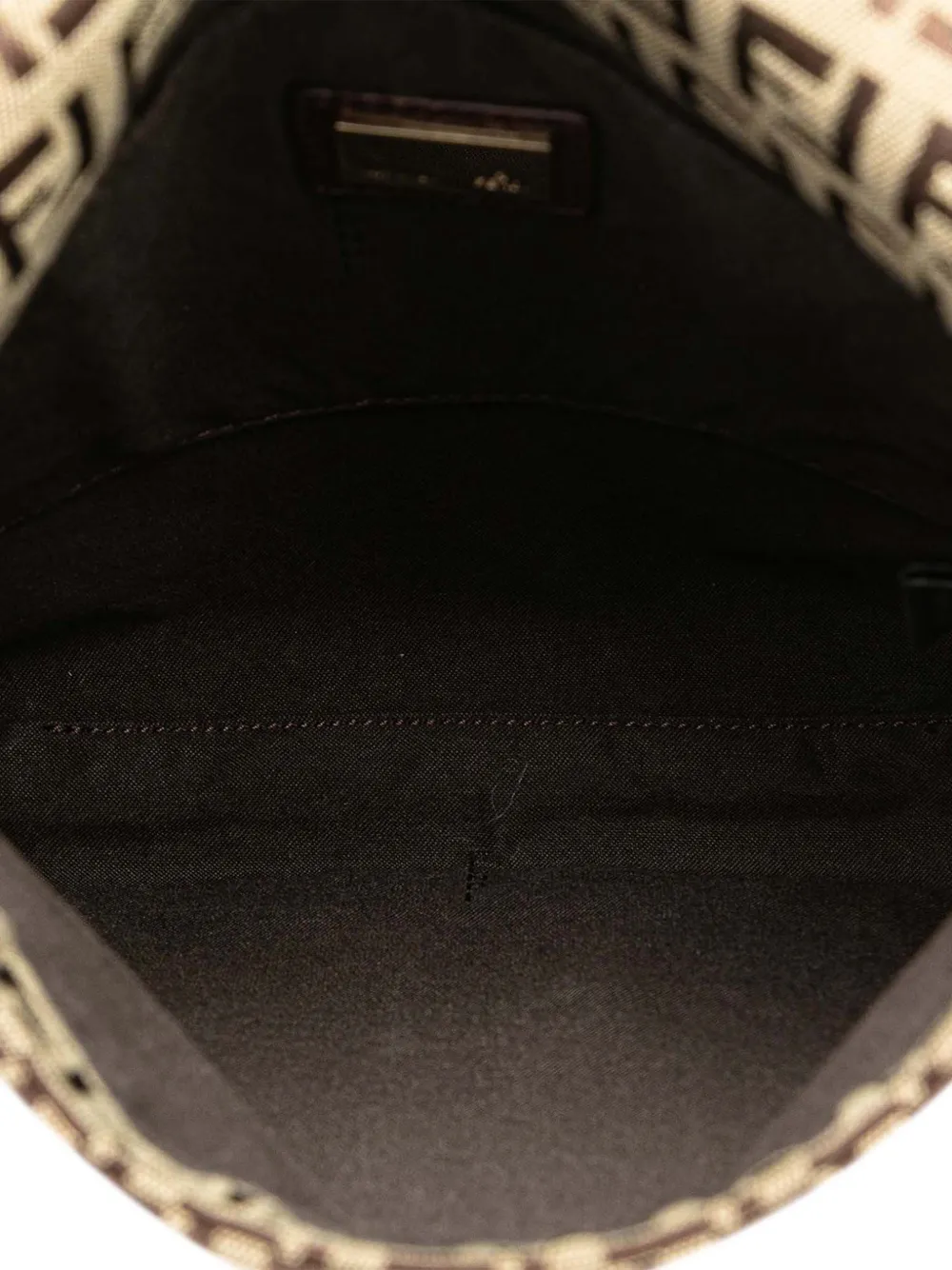 Pre-owned Fendi 2000-2010 Zucchino Canvas Crossbody Bag