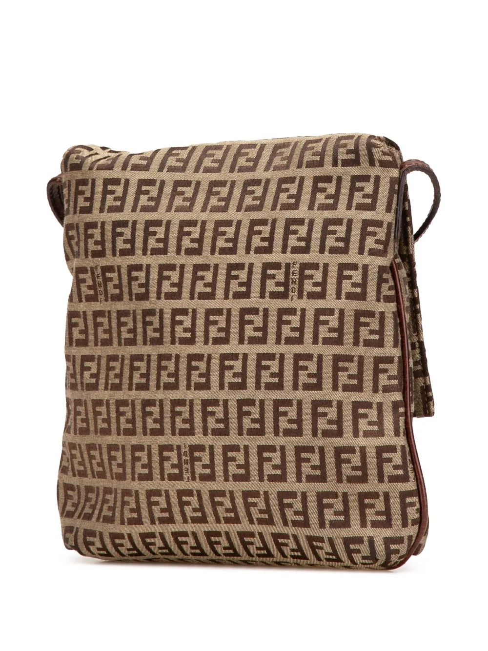 Pre-owned Fendi 2000-2010 Zucchino Canvas Crossbody Bag