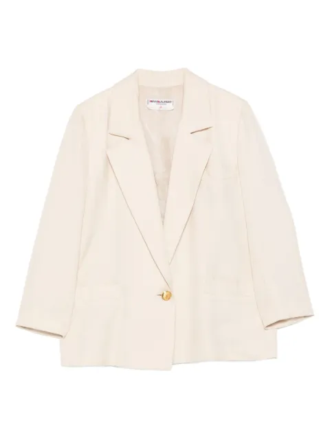 Saint Laurent Pre-Owned بليزر حرير من عقد التسعينيات