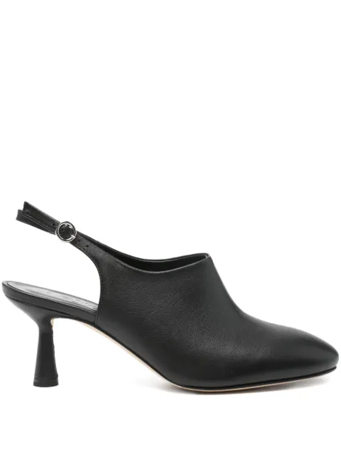 Aeyde 70mm leather slingback pumps