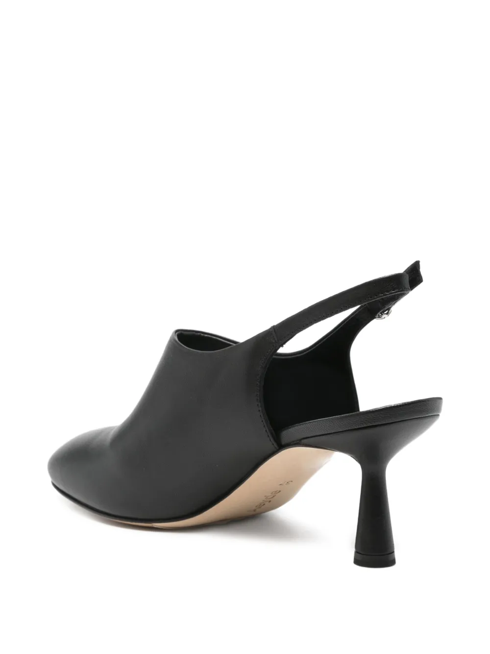 Aeyde 70mm leather slingback pumps Black