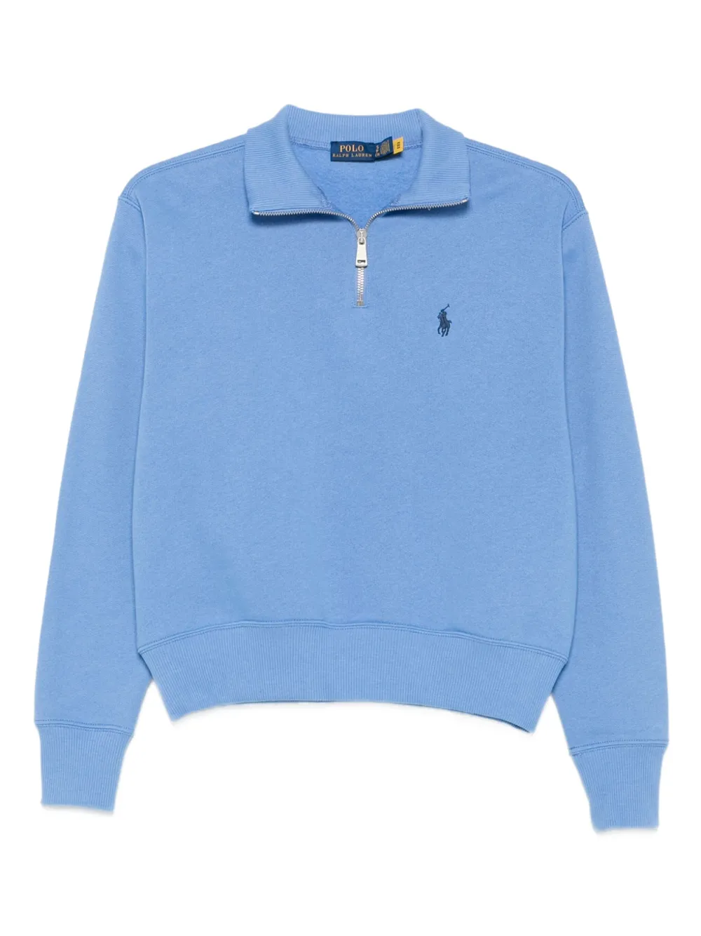 Polo Ralph Lauren Katoenen sweater met halve rits Blauw