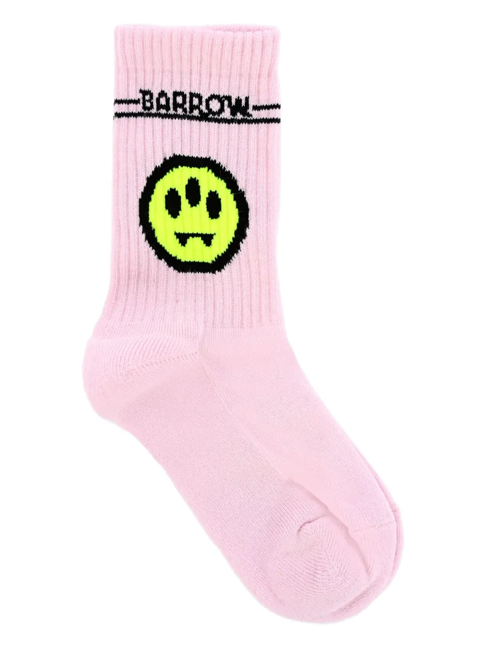 Barrow kids smiley-face ribbed socks (pack of three) Wit