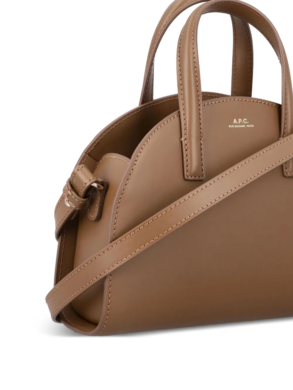 A.P.C. Schoudertas met handgreep Bruin