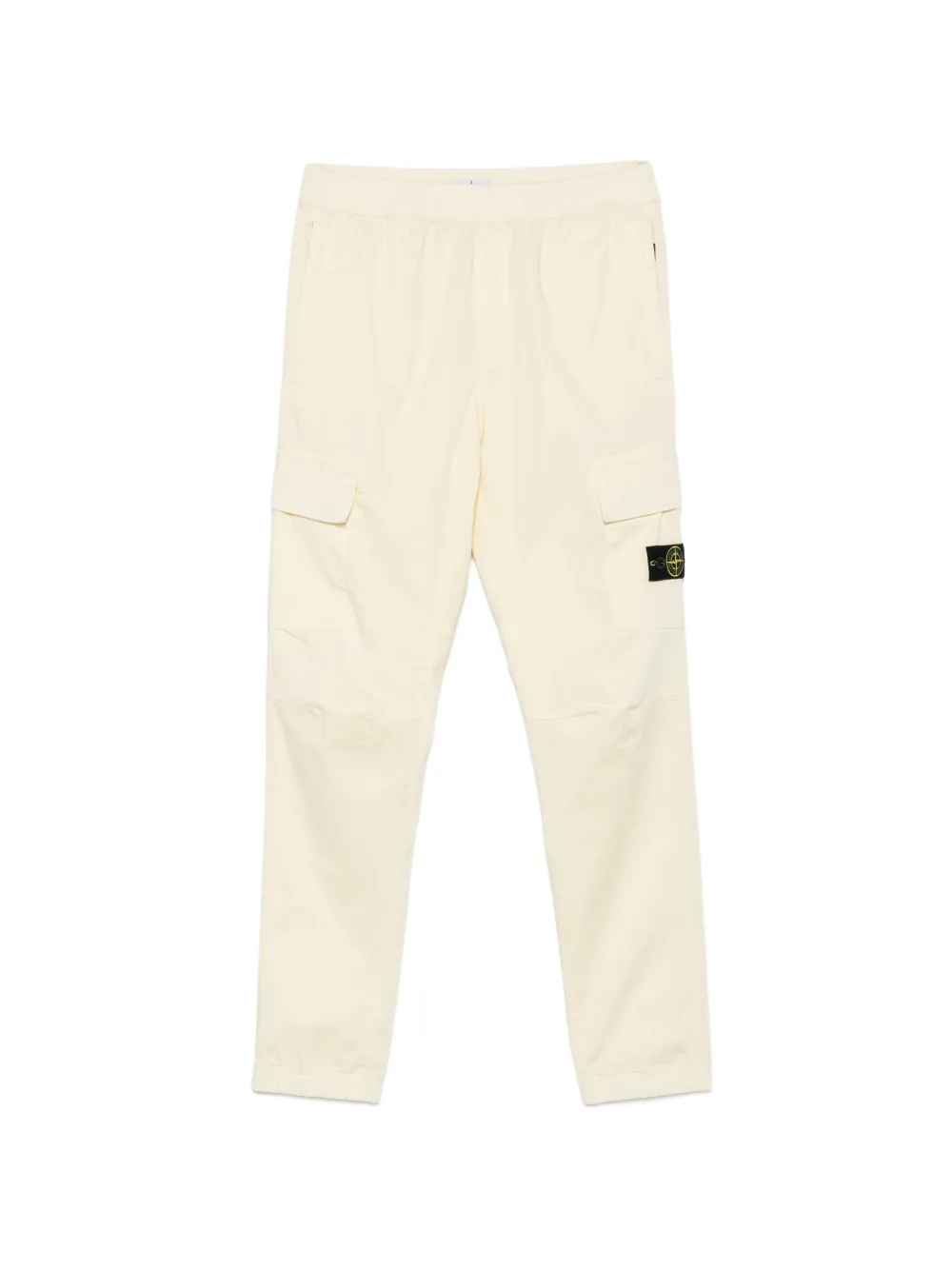 Stone Island Junior logo-patch cargo pants - Giallo