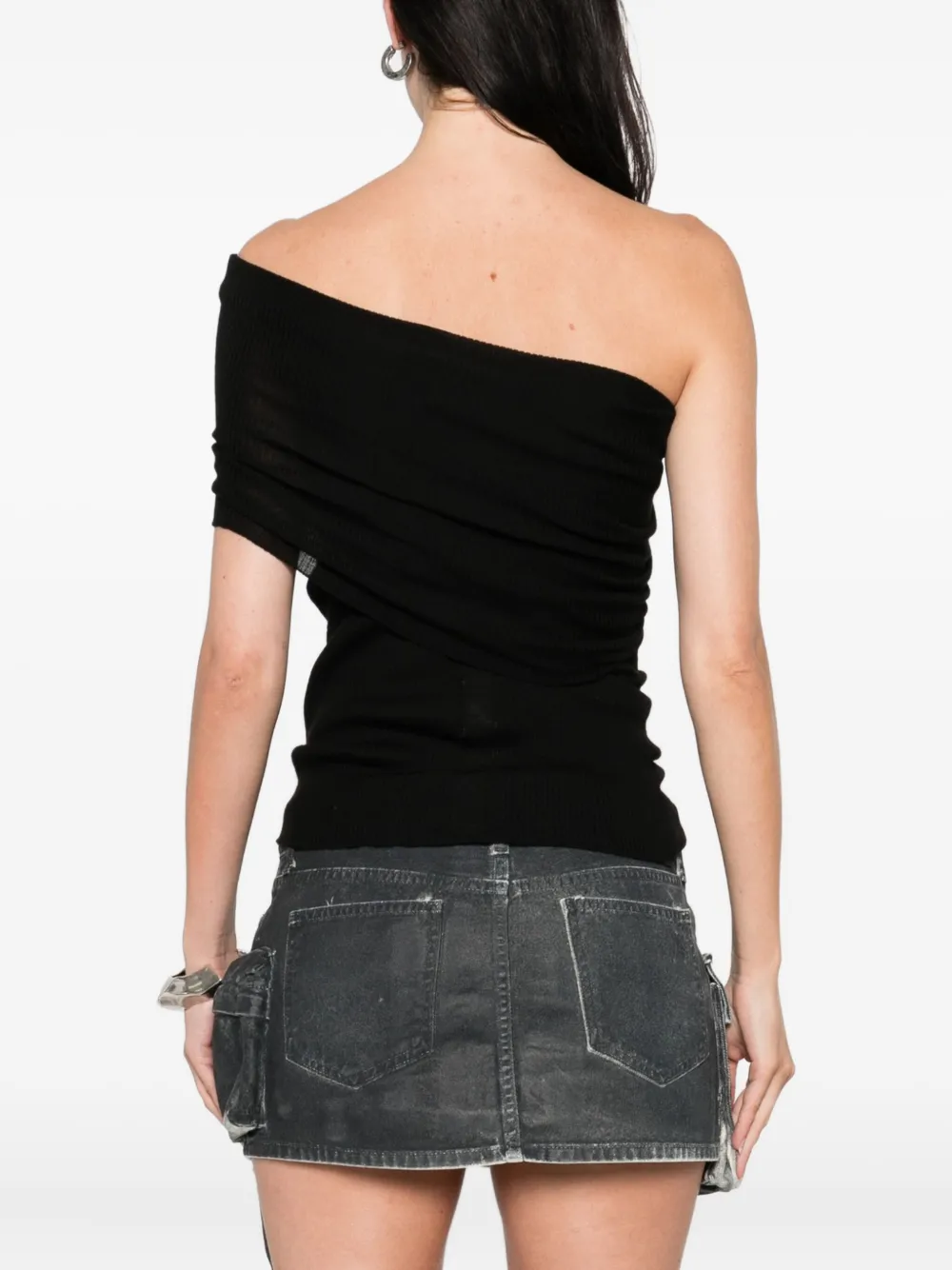 Rick Owens Athena gebreide top Zwart