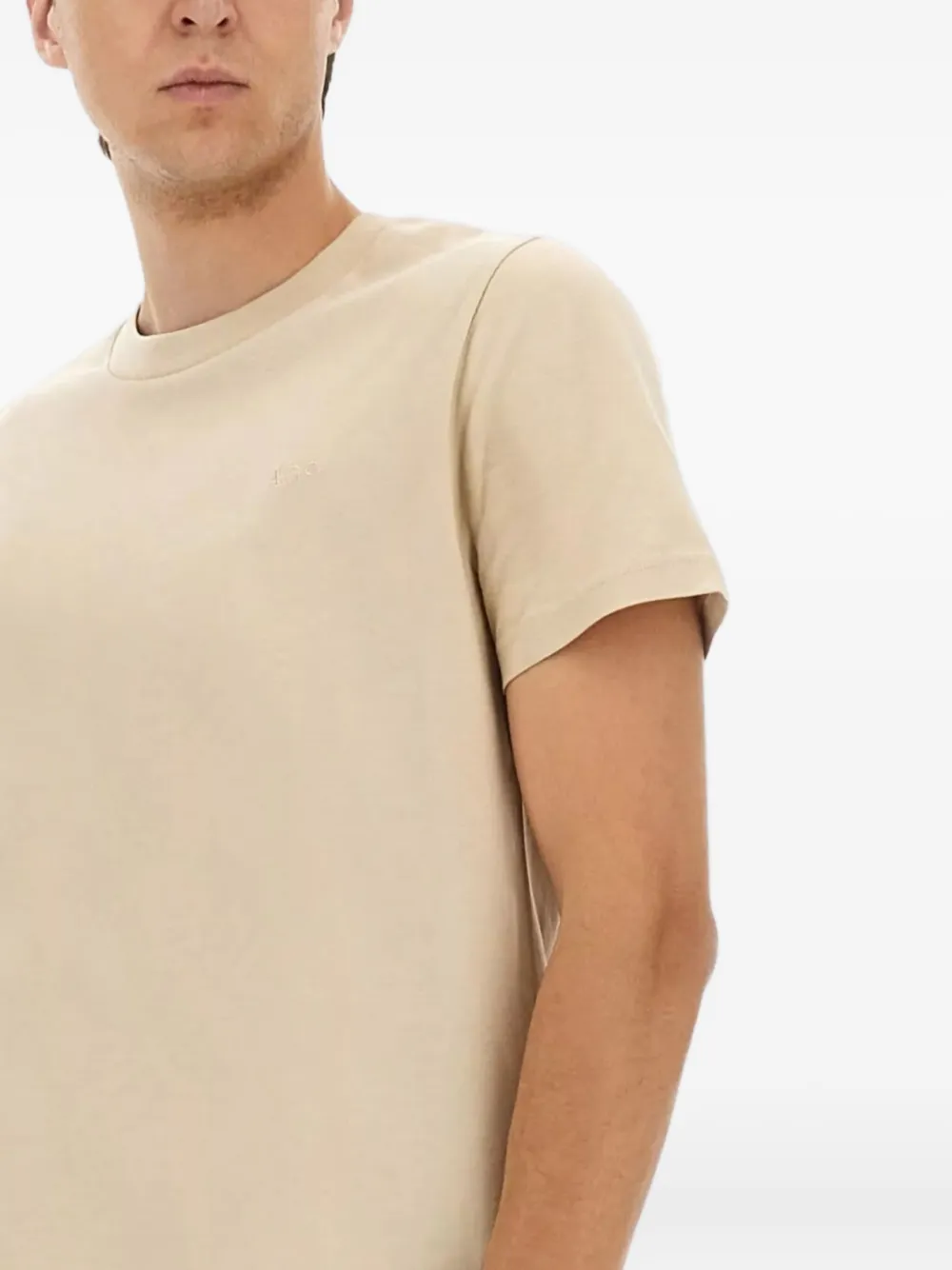 A.P.C. T-shirt met ronde hals Beige