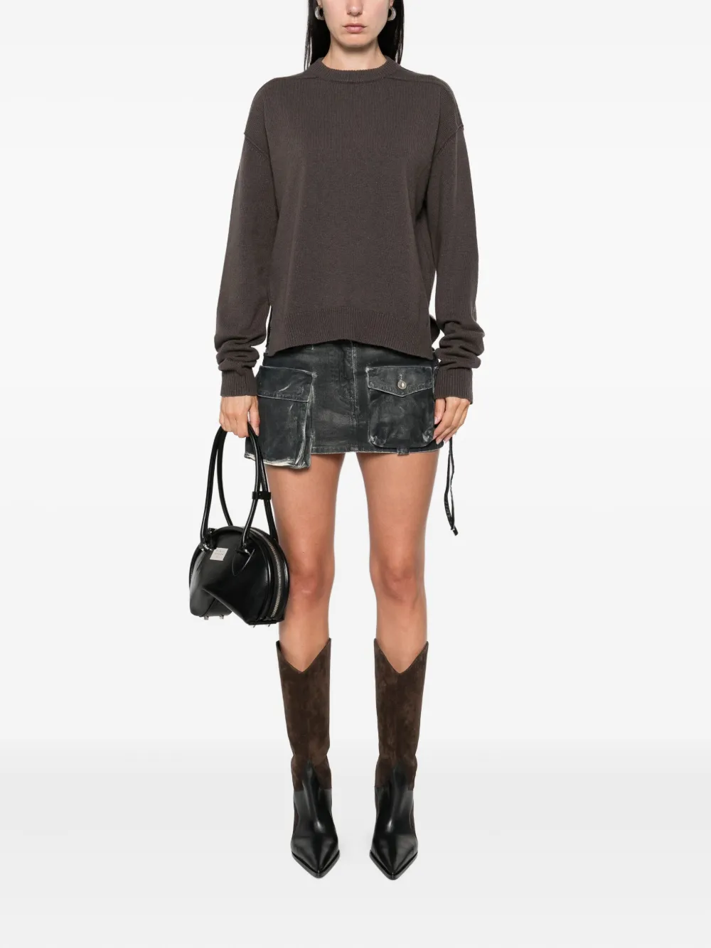 Rick Owens Wollen trui met ronde hals Groen