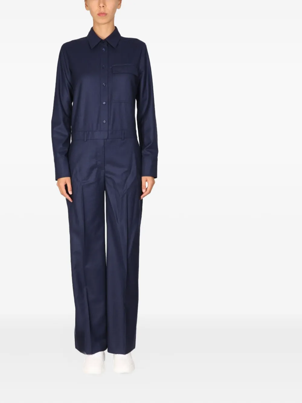 Stella Mccartney Buttoned Jumpsuit In Black