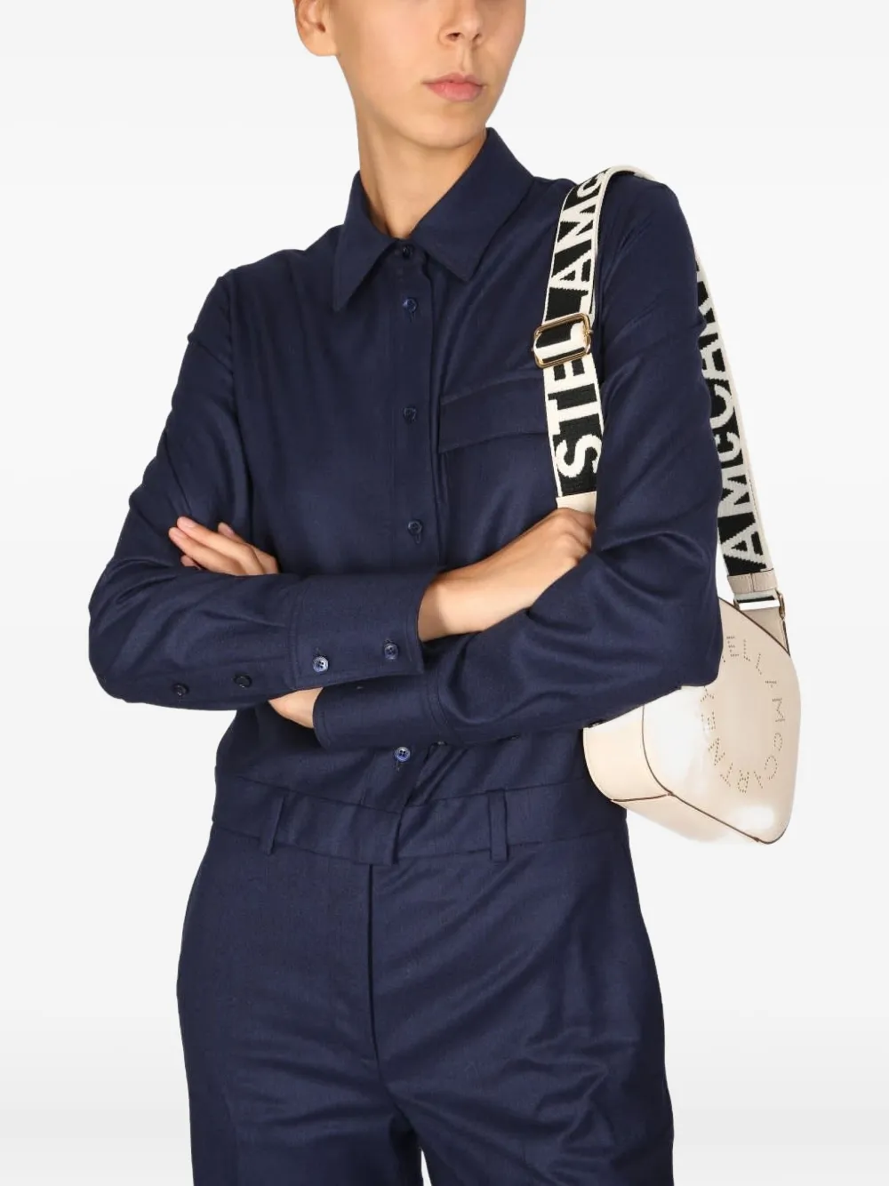 Stella Mccartney Buttoned Jumpsuit In Black