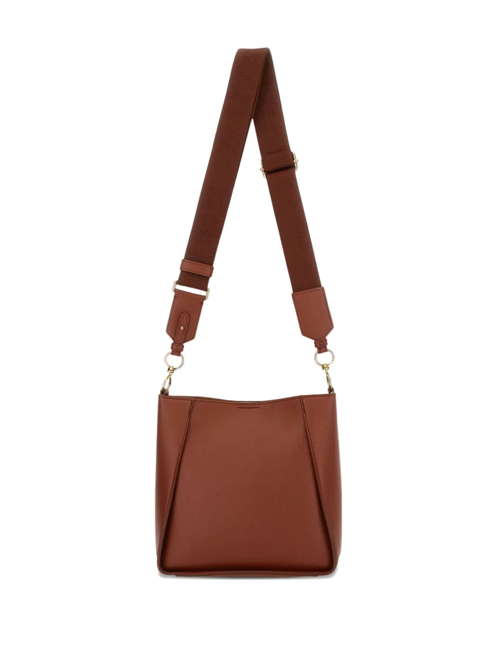 Stella Mccartney Logo Cross Body Bag In Brown