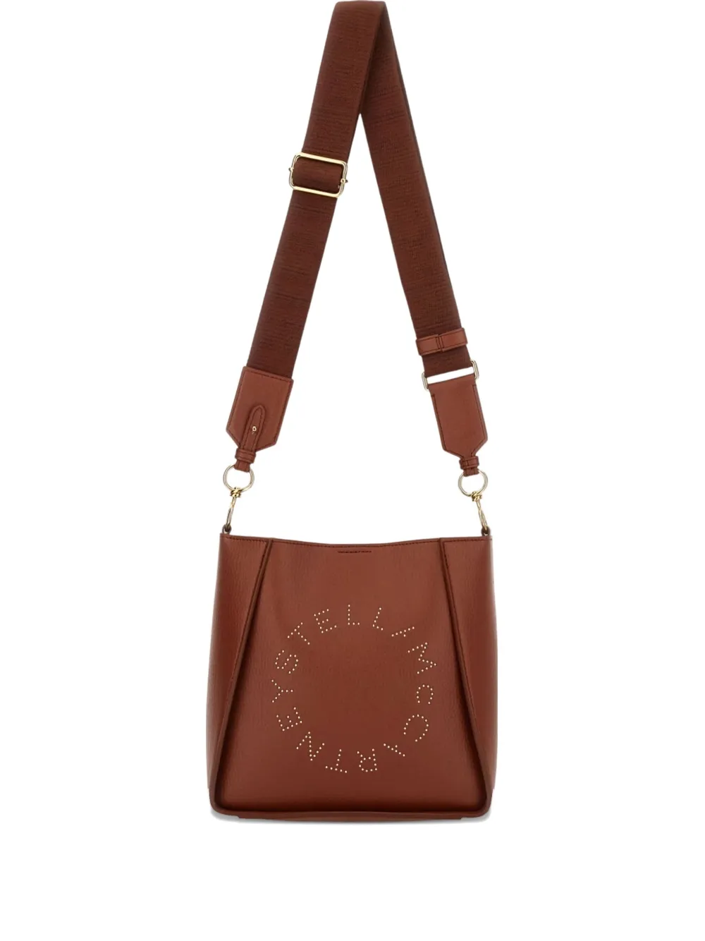 Stella Mccartney Logo Cross Body Bag In Brown