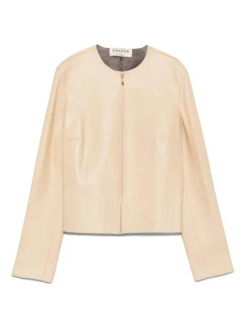 A.N.G.E.L.O. Vintage Cult 2000s leren jack met rits