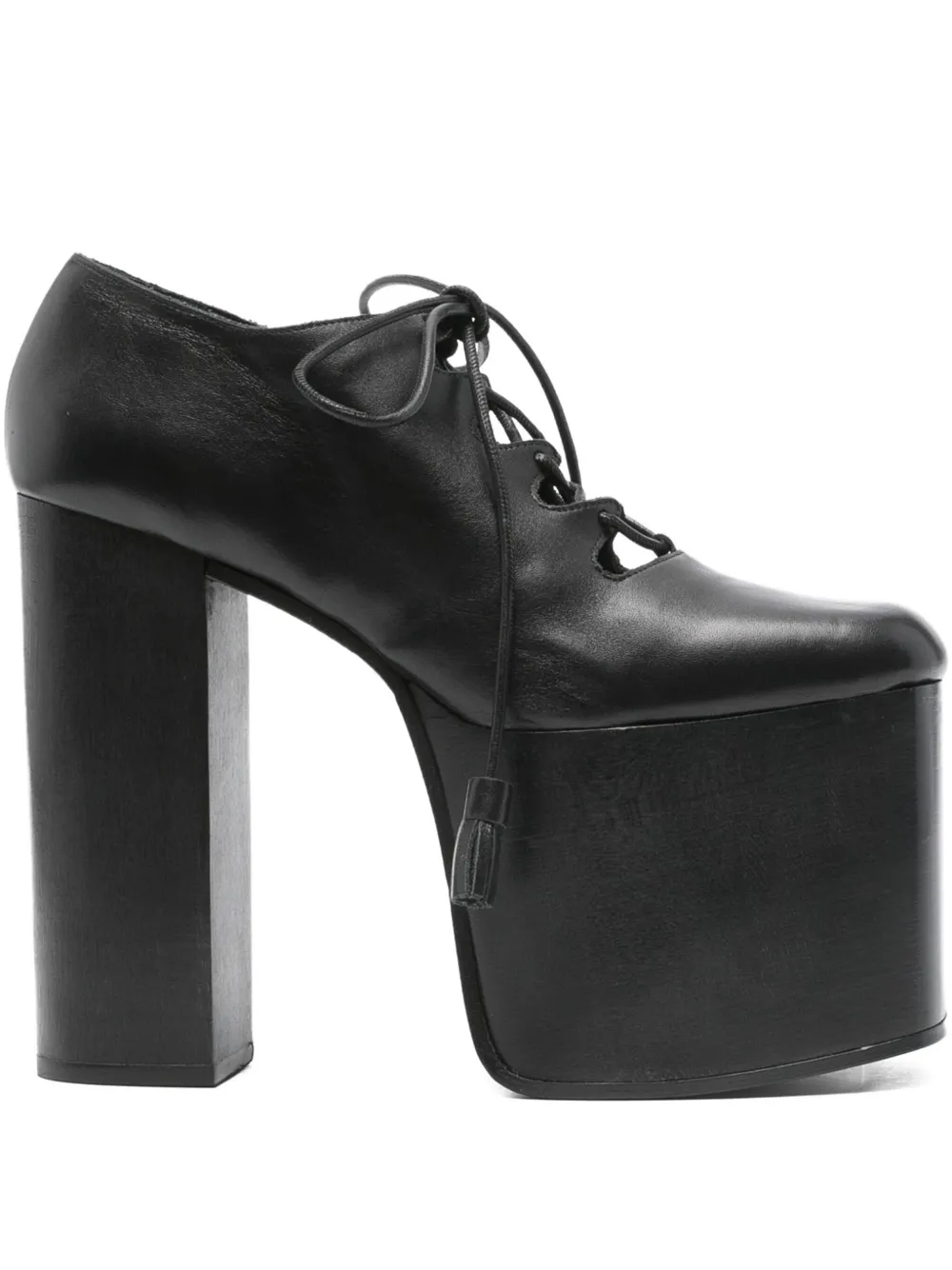 Enfants Riches Déprimés 150mm lace-up platform pumps Black