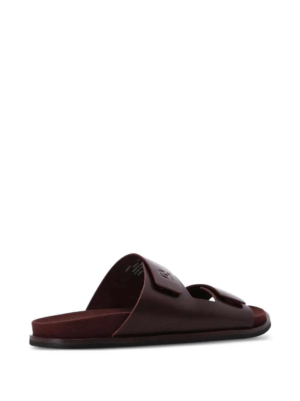 Cole Haan double-strap leather sandals Brown