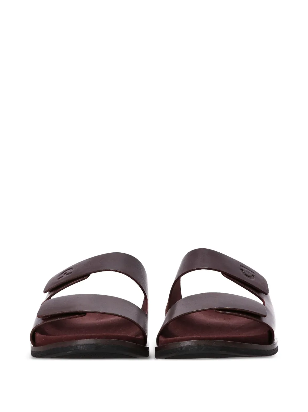 Cole Haan double-strap leather sandals Brown