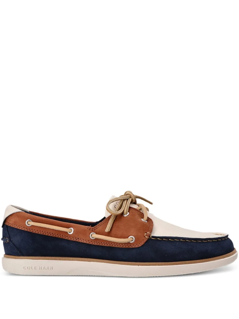 Cole Haan leather boat shoes Blue