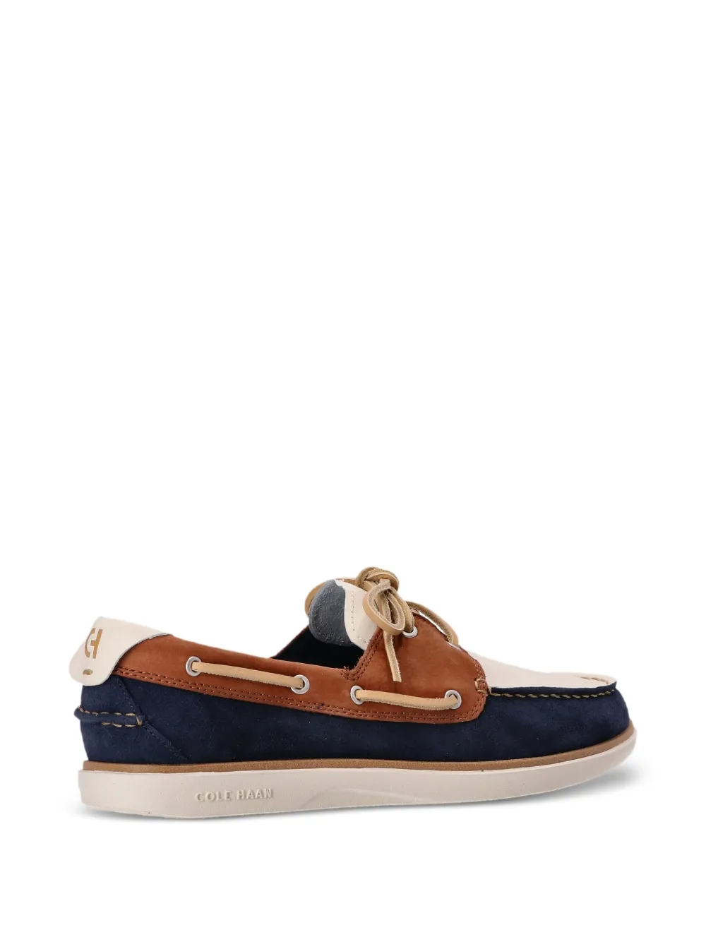 Cole Haan leather boat shoes Blue