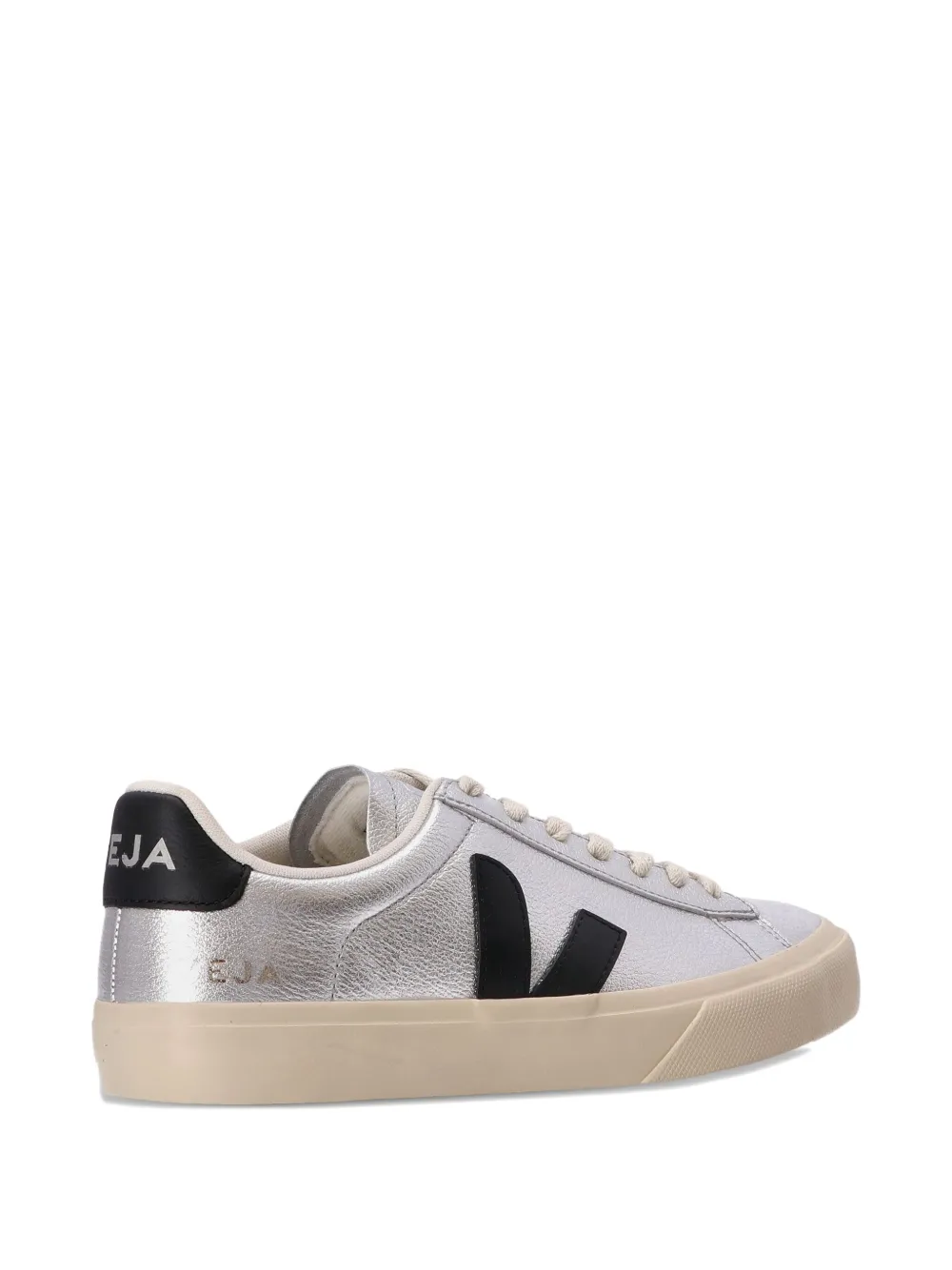 VEJA Campo leren sneakers Zilver
