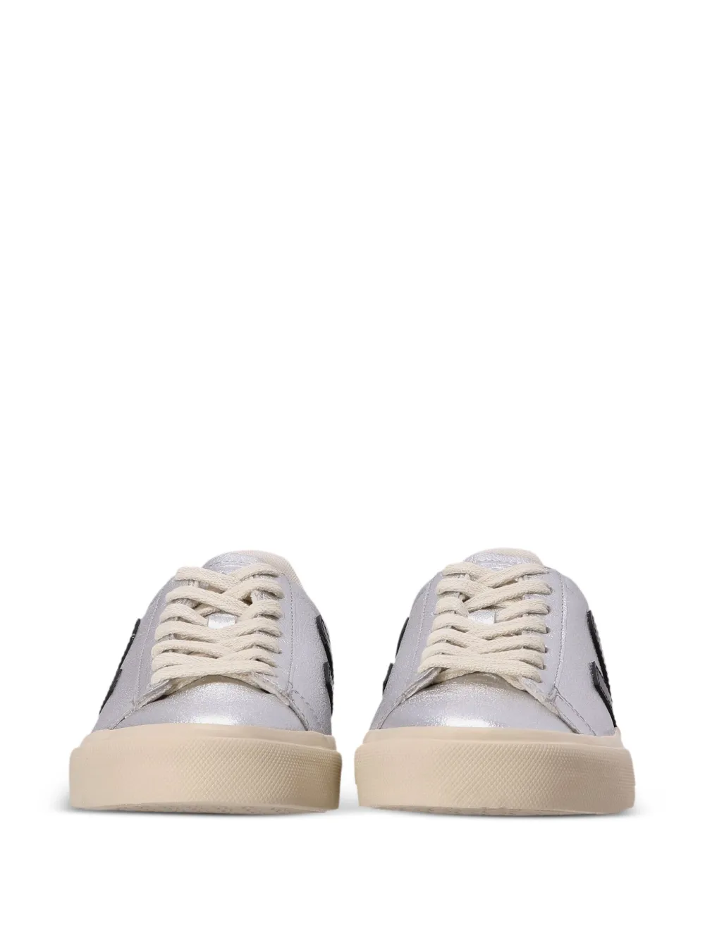VEJA Campo leren sneakers Zilver