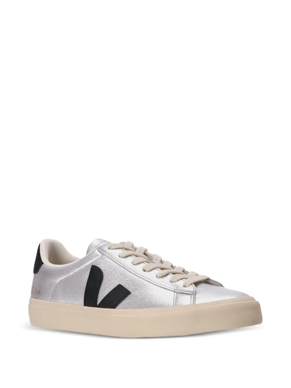 VEJA Campo leren sneakers Zilver