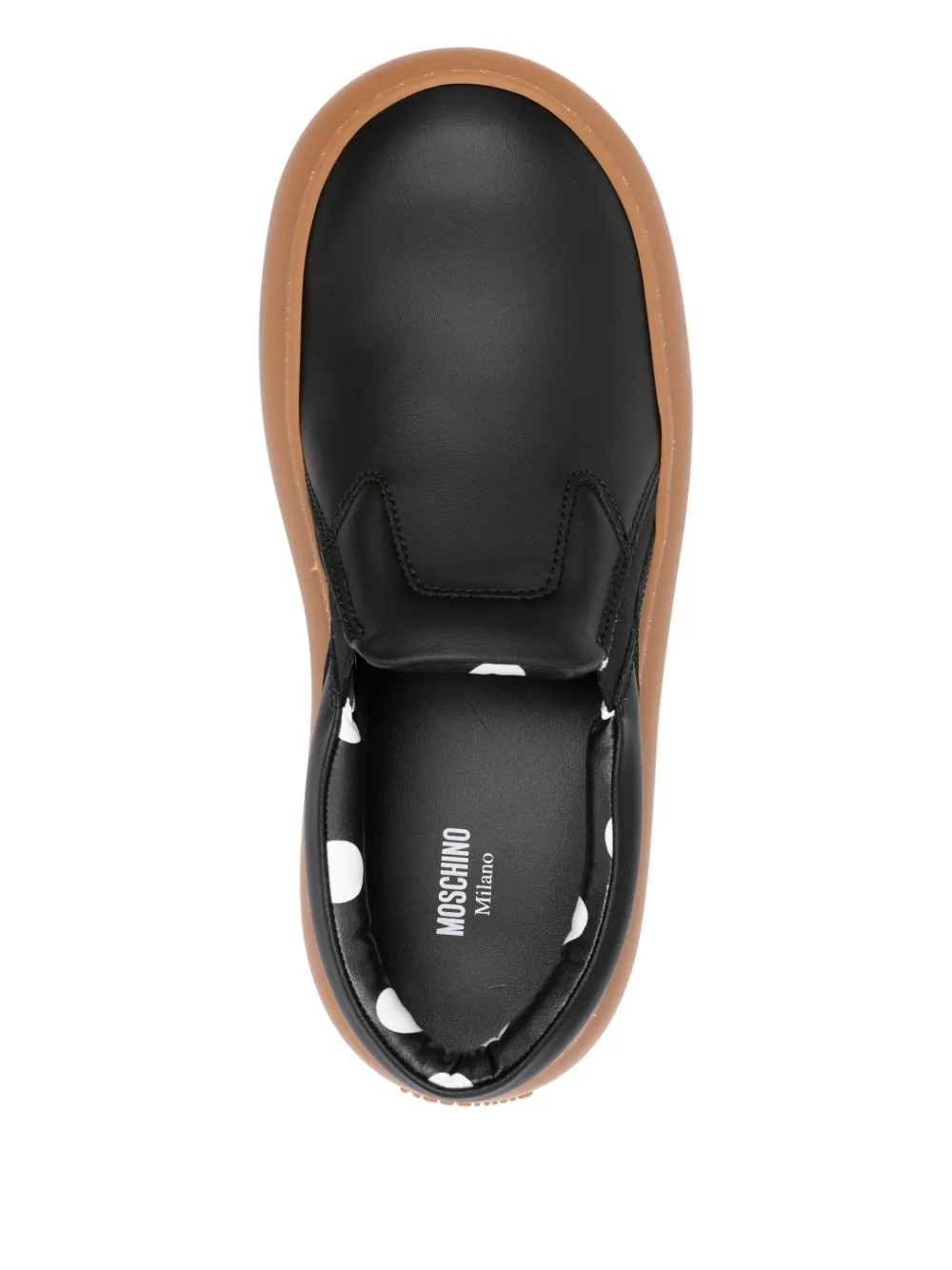 Moschino slip-on platform sneakers Black