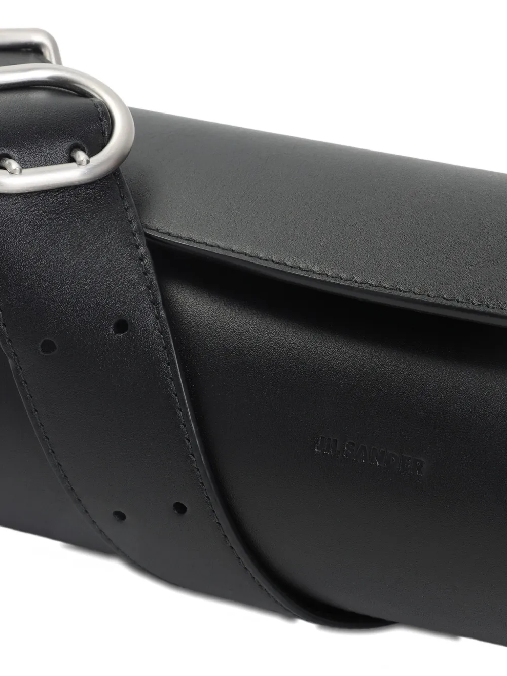 Jil Sander Cannolo kleine schoudertas Zwart