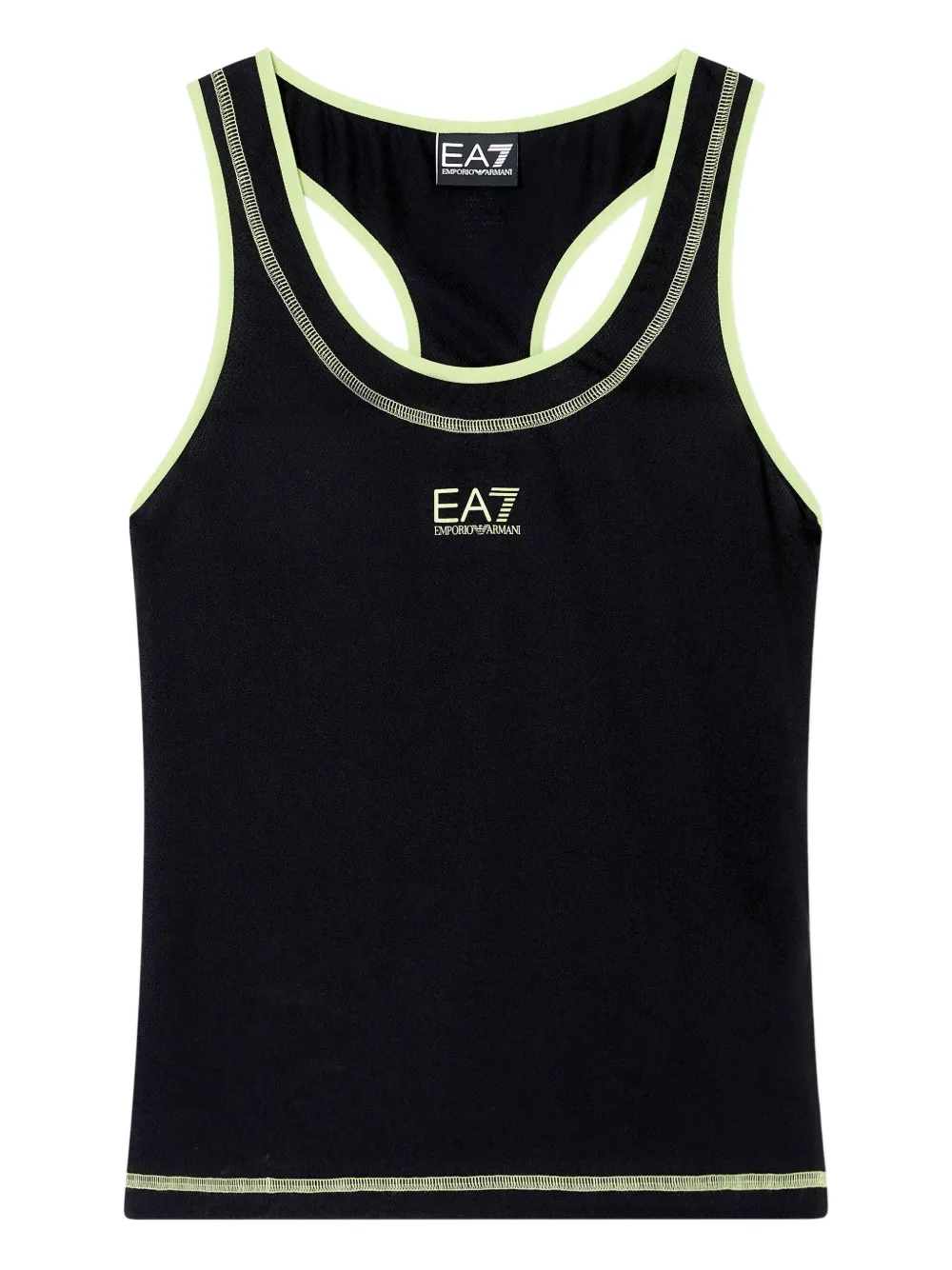 Ea7 Emporio Armani Canotta con scollo olimpionico - Nero