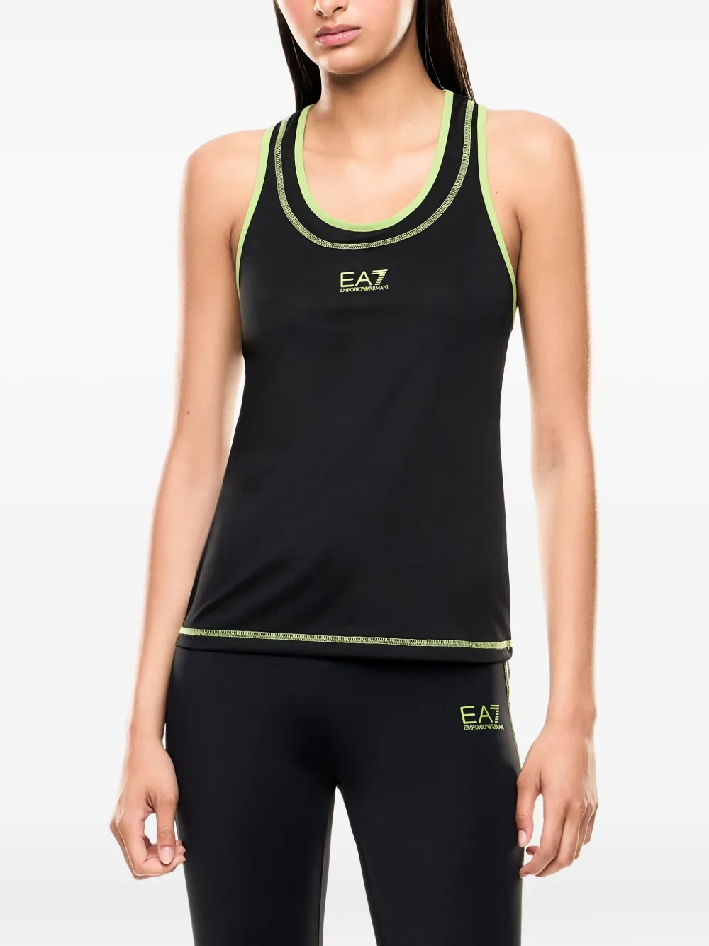 Ea7 Emporio Armani Tanktop met racerback Zwart