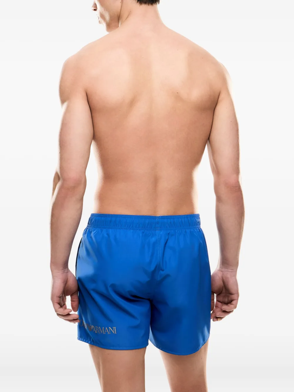 Ea7 Emporio Armani Zwembroek met logoprint Blauw