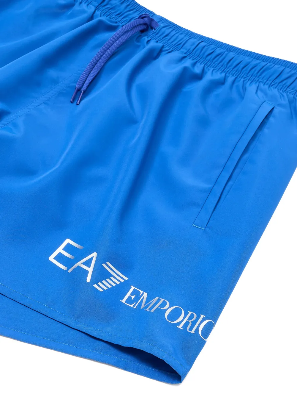 Ea7 Emporio Armani Zwembroek met logoprint Blauw