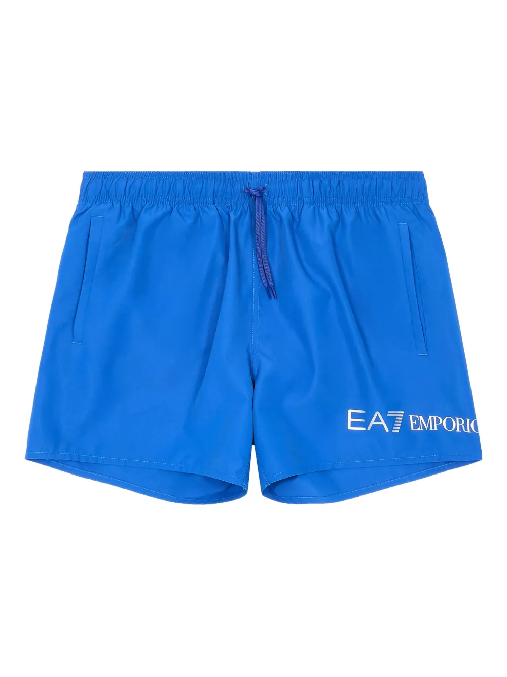 Ea7 Emporio Armani Zwembroek met logoprint Blauw